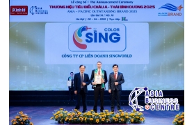 SINGCOLOR Việt Nam – Dấu ấn chất lượng với biểu dương Top 10 Thương Hiệu Tiêu Biểu Châu Á – Thái Bình Dương